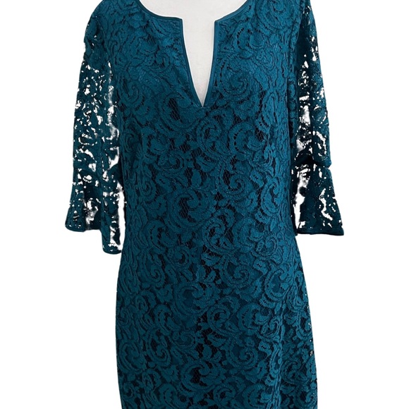 Adrianna Papell Dresses & Skirts - NWOT Adrianna Papell Deep Teal Lace Dress